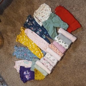 Baby Girl Bundle Sizes 3-6 Months (Rompers, Receiving Blankets, More)